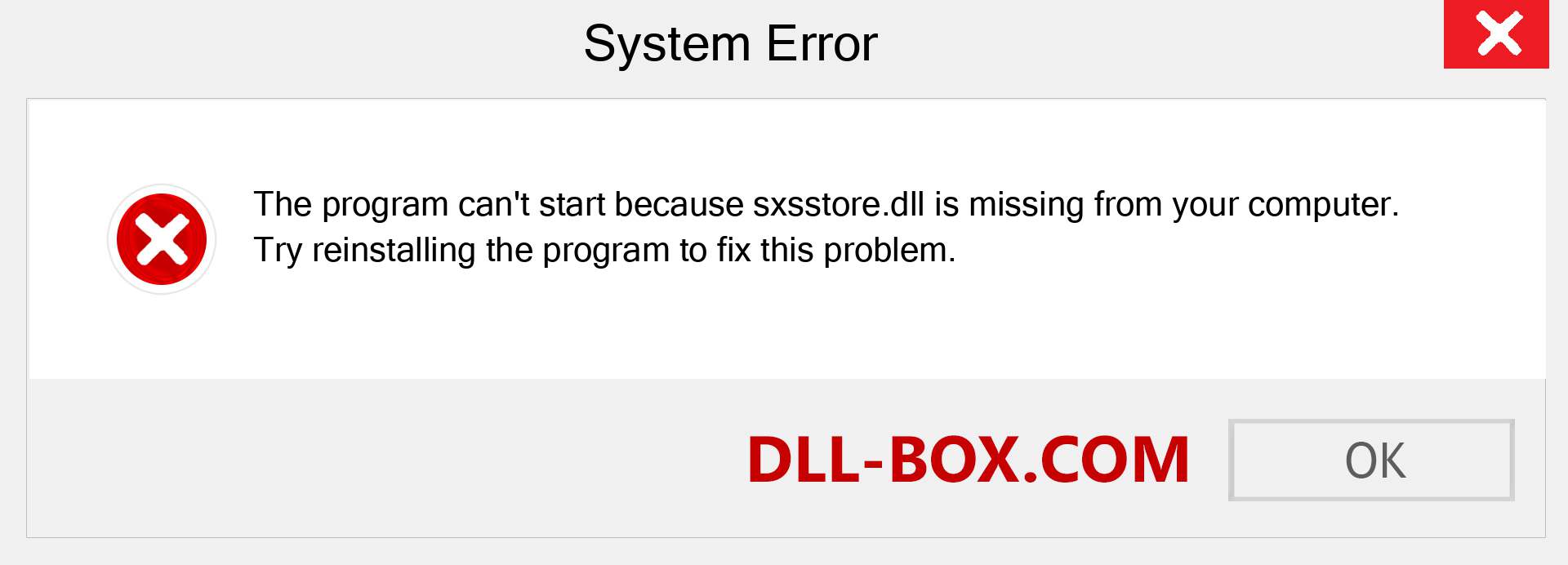  sxsstore.dll file is missing?. Download for Windows 7, 8, 10 - Fix  sxsstore dll Missing Error on Windows, photos, images