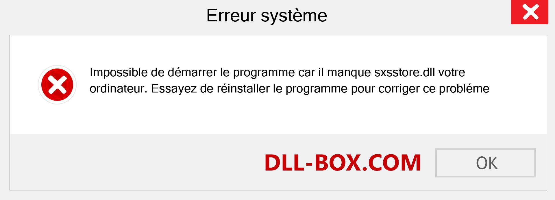 Le fichier sxsstore.dll est manquant ?. Télécharger pour Windows 7, 8, 10 - Correction de l'erreur manquante sxsstore dll sur Windows, photos, images